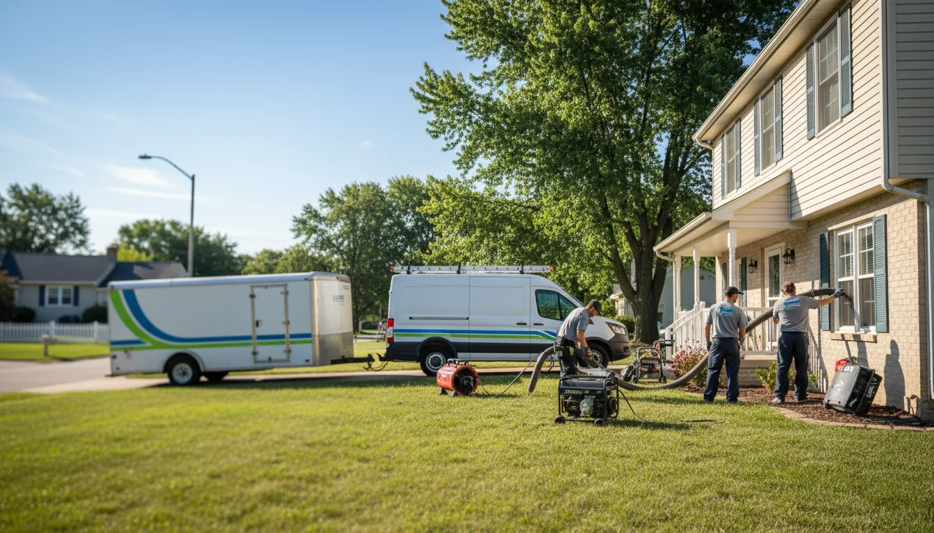 Flooded Basement Restoration And Cleanup With Repair in Grosse Ile, MI near me